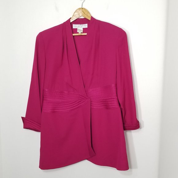 Vintage Jackets & Blazers - Lillie Rubin | Pink Fit and Flare Dress Jacket 14